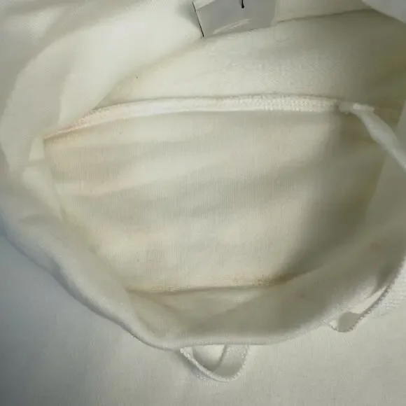 Nike Club Fleece Oversized Mock-Neck Sweatshirt Womens Medium FB8664-100 White - Picture 5 of 10